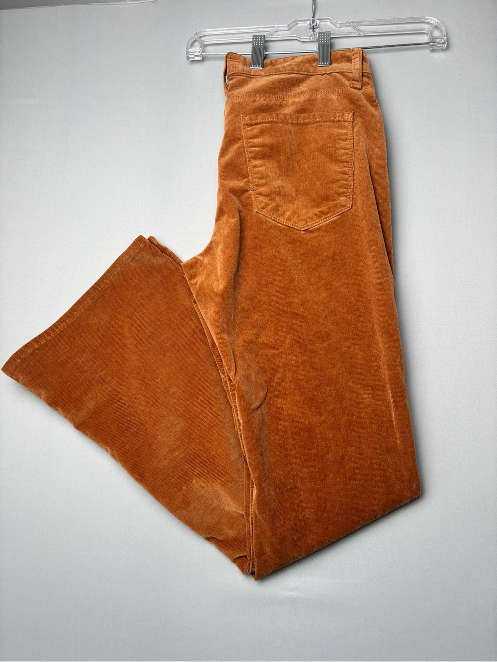 KUT From The Kloth Ana Fab Ab Flare Corduroy Pants Brown High Rise Size 8